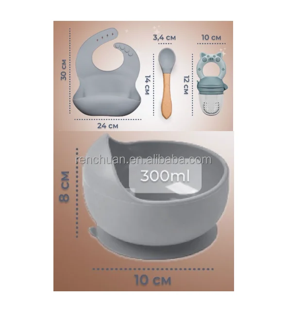 2020 новый детский продукт детская присоска и ложка набор с силиконовым нагрудником для малышей не требующих БПА посудомоечная машина микроволновая печь