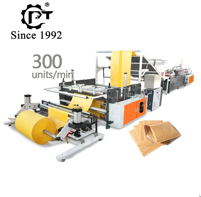 2021 Pansatec automatic kraft paper bubble padded mailer envelope bag making machine