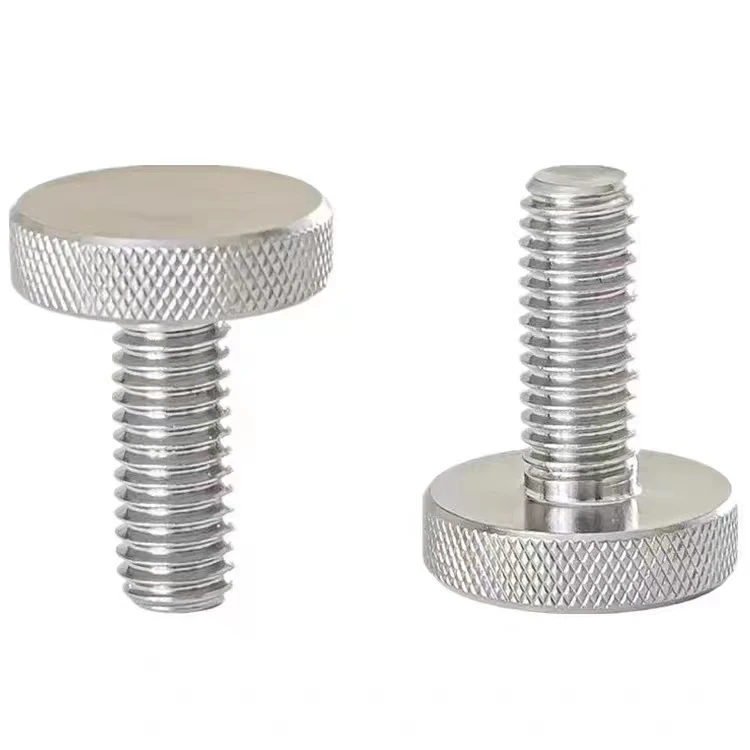 Hot Selling Product Metric Thumb Screw M6 Stainless Thumb Screw Stainless Knurled Thumb Screw Stainless Steel Plain Flat