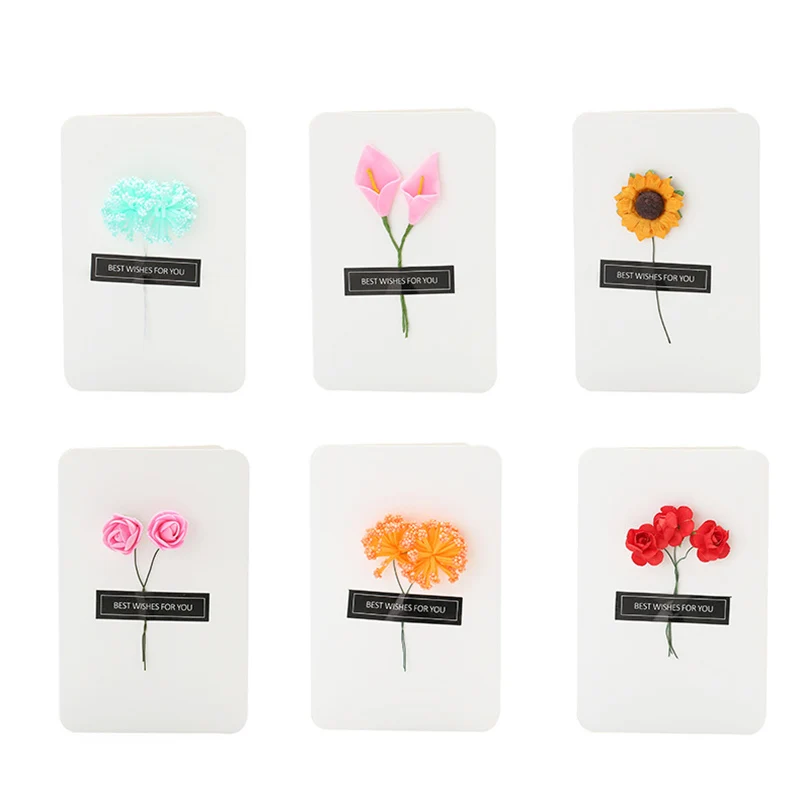 Creative Dry Flower Teachers Day greeting Card