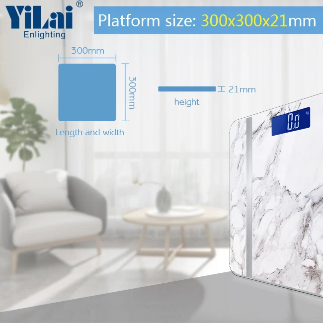 Electronic Digital LCD display backlit scale healthkit balanza para pesar alimentos Body Fat Smart WIFI Scale