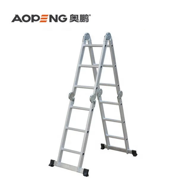 Factory Direct Sales Customized  Multi Purpose Aluminum Scaffolding Construction Site Aluminum Ladder