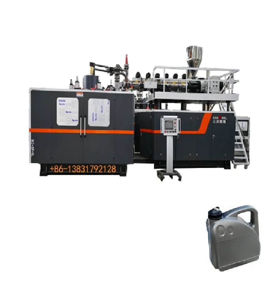 5L 10L HDPE jerry can Lubricant engine Oil Bottle Extrusion Blow Molding Machine Automatic Bottle Making Machine