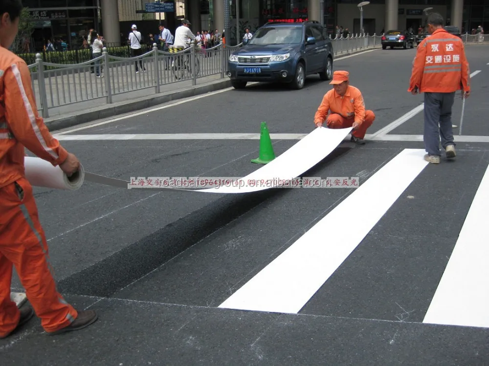 Hot Melt Road Marking Tape Road Safety Customizable Thermoplastic Pavement Reflective Road Marking Tape