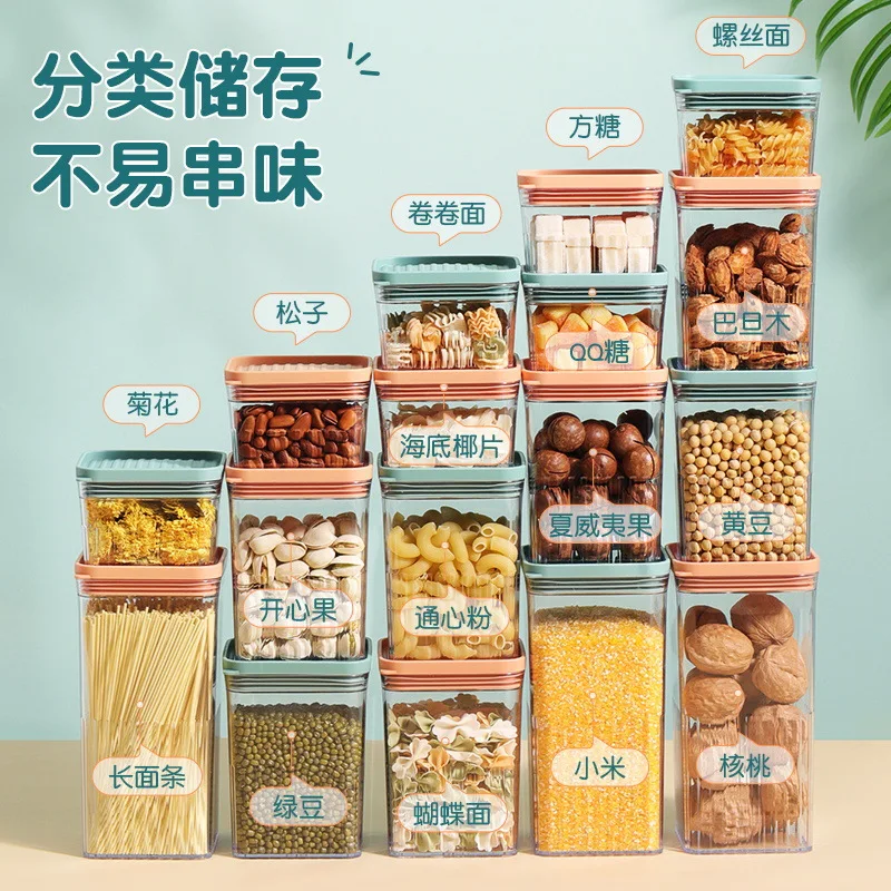 Kitchen refrigerator transparent storage container moisture-proof preservation food plastic storage container