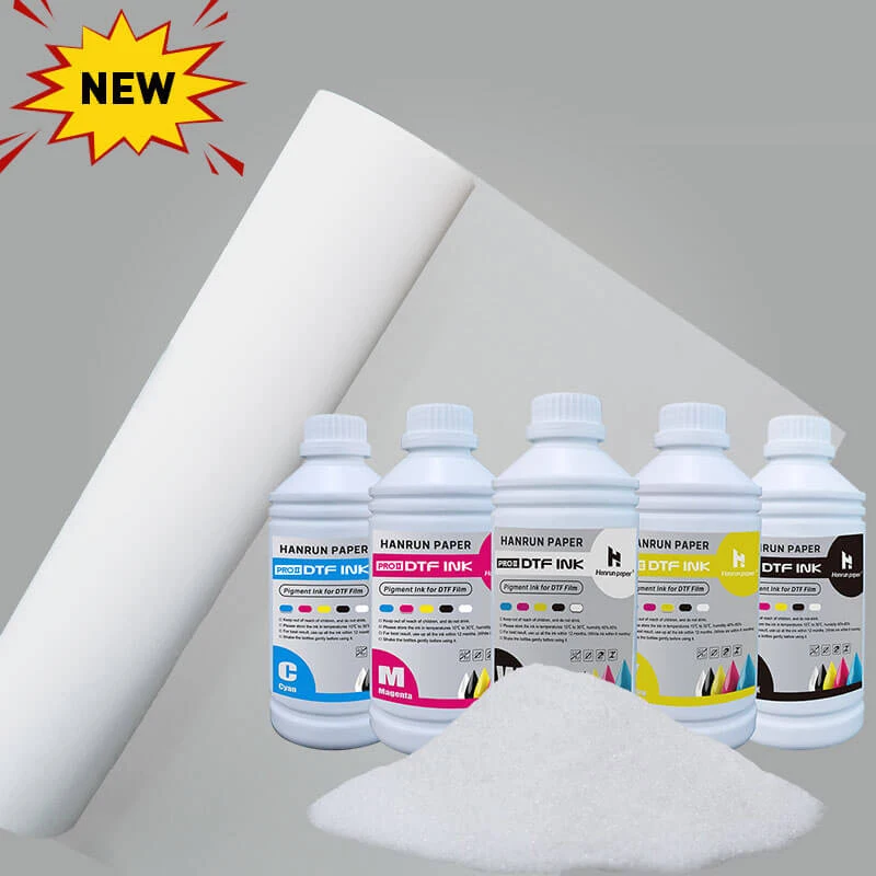 Dtf ПЭТ-пленка порошок чернил и пачка бумаги для dtf pet film printer