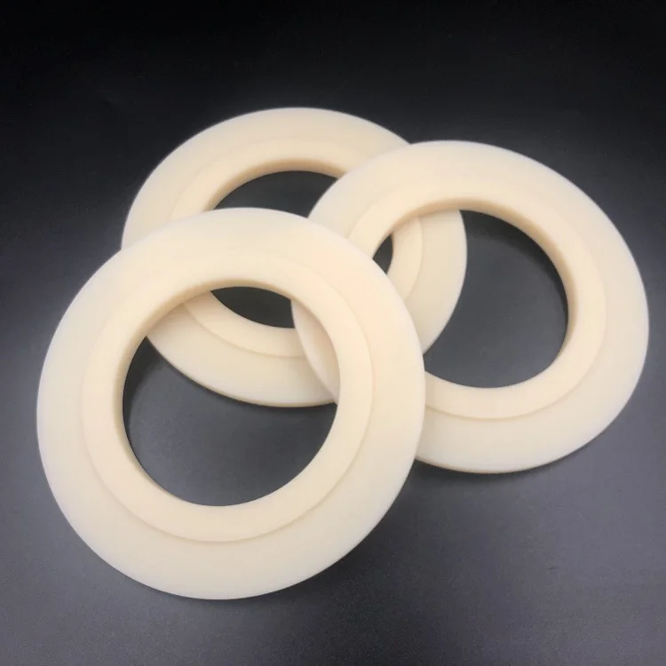 Low cost non-standard custom milling nylon products machine processing ring washers nylon