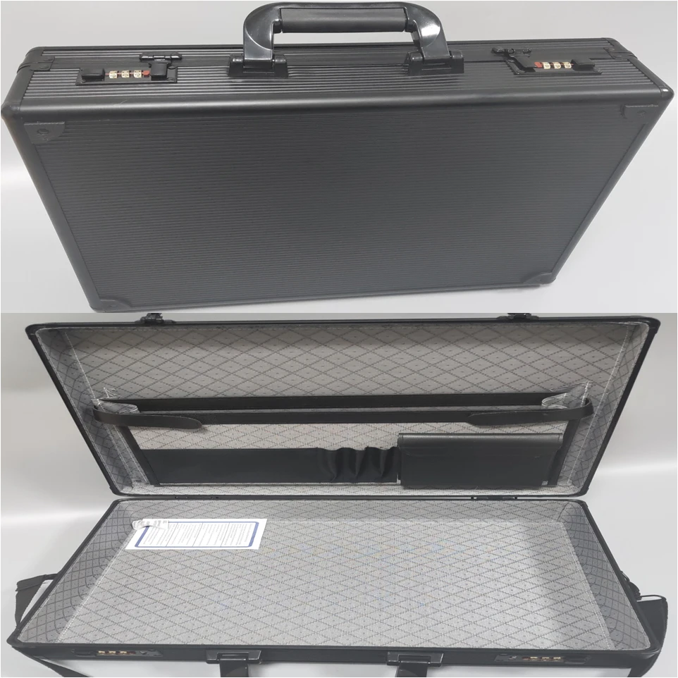 deluxe  aluminum tote laptop case ,Aluminum  briefcase   ,  storage case Aluminum case for documents