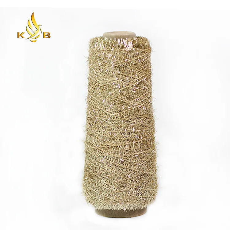 Polyester feather yarn eyelash yarn metallic lurex yarn manufacturer