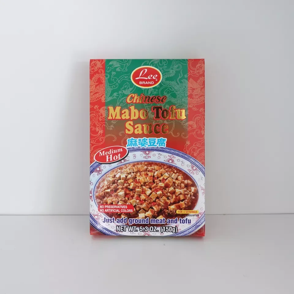 Instant Food Stir Fry Chinese Style Mabo Tofu Sauce No Preservative by Lee Brand Just add Tofu and Meat from Thailand