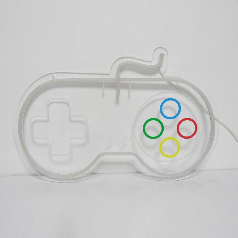 DIVATLA Factory Direct Sales Game Neon Sign Gamepad Shape LED Neon Signs for Gamer Room Wall Bedroom Decor