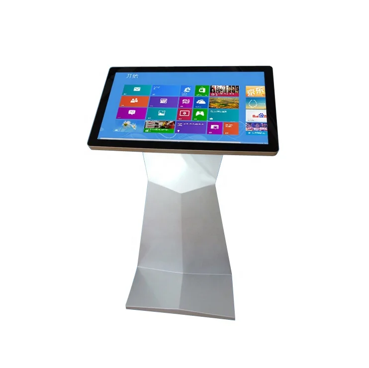32 Inch Floor Standing Interactive Table LCD Panel Digital Information Display All In One PC Self Service Touch Screen Kiosk