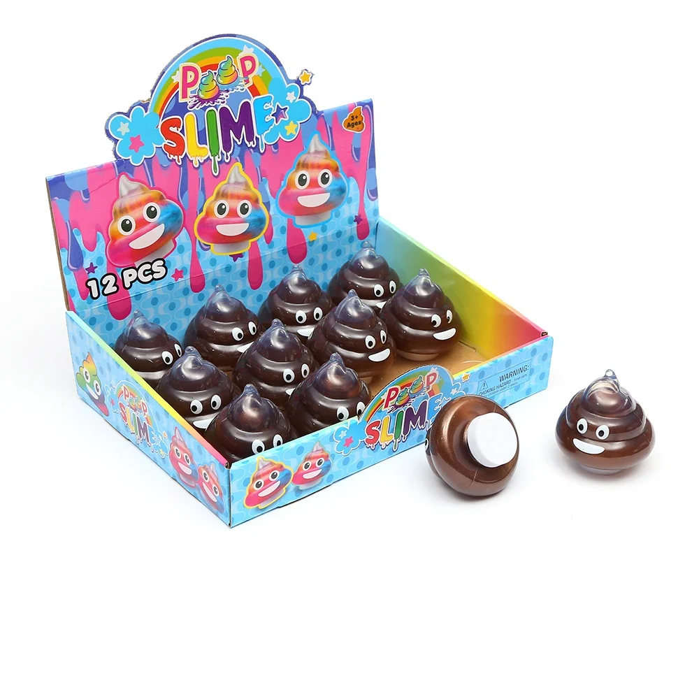 Hot Sale Funny Poop Suoer Cool Colorful slime 19030703 Jelly Soft Liquid Squishy Slime Making Kit For Kids