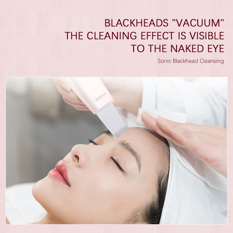 KSKIN 2022 Best selling Facial Pore Deep Cleaner electric cleaning ultrasonic portable skin scrubber