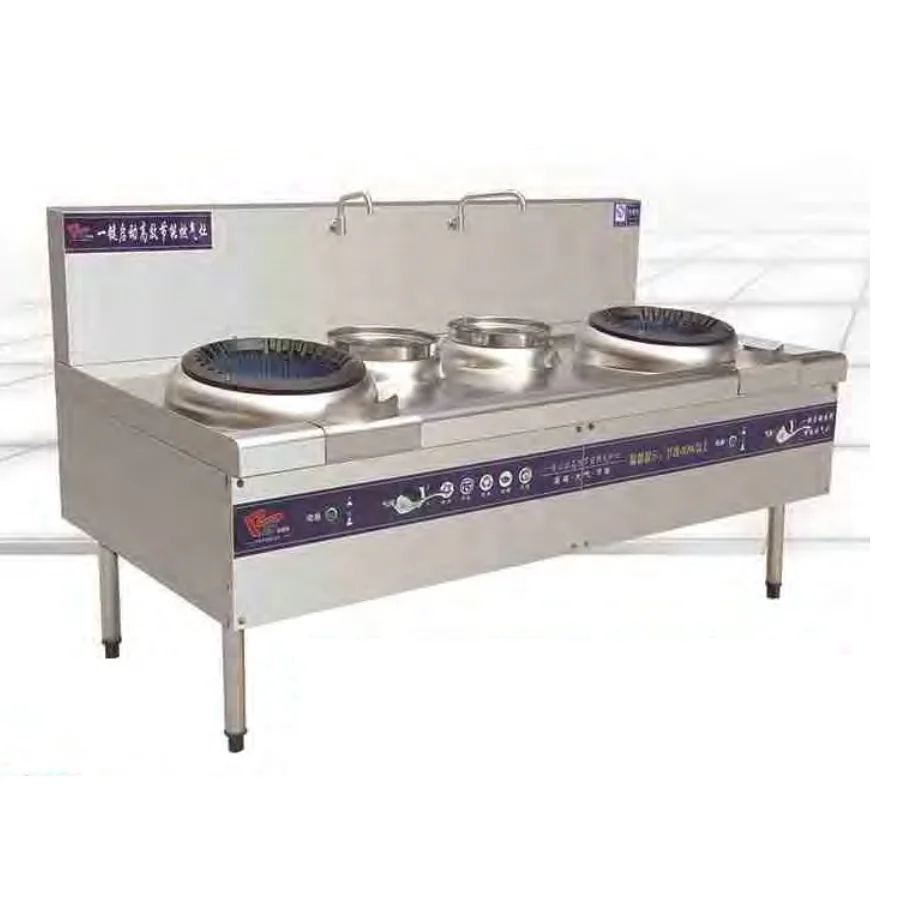 Commerce chinese Restaurant kitchen Stainless Steel Cooking Gas Stove Single Wok Range
