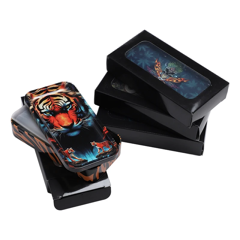 New design style custom logo cigarette rolling machine kit bag cigarette tobacco rolling tray grinder set with brush