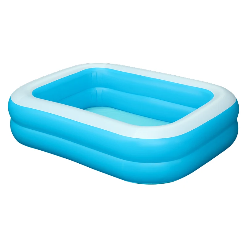 Factory Custom Eco-Friendly PVC Two Rings Pool Backyard Inflatable Swimming Pool For Family