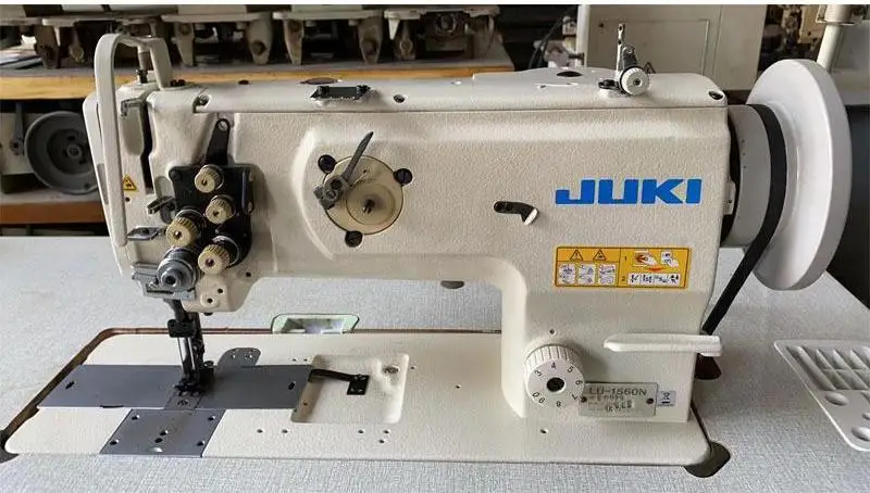jukis 1560 Double Needle Heavy Duty Compound Feed Straight Walking Foot Leather Industrial Sewing Machine Price