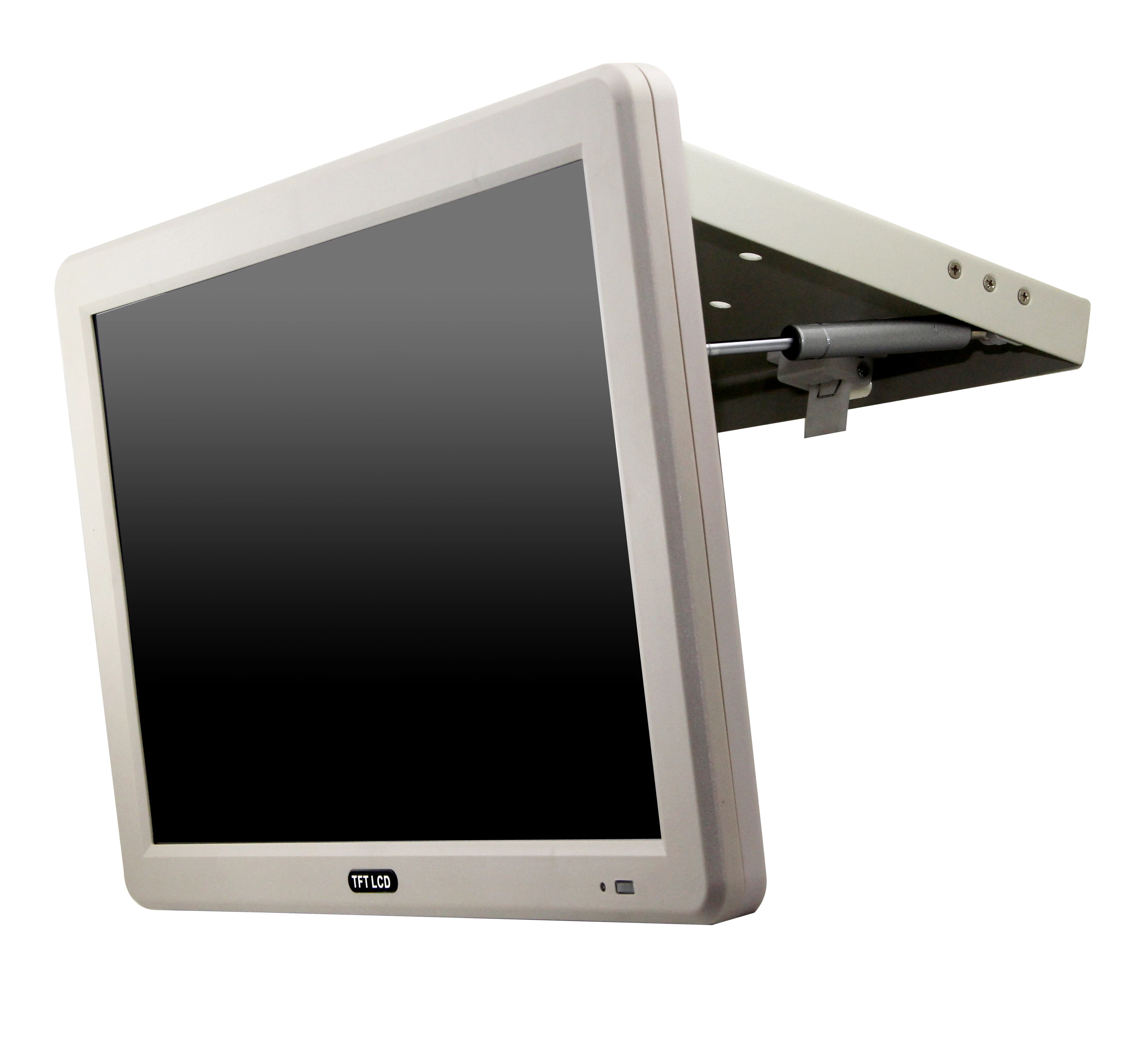 280x1024 resolution roof mounted monitor hot sale 17inch car monitor ISO ceiling flip down monitor