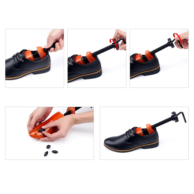 Factory support custom logo of wooden shoe last  shoe trees extender both men and women