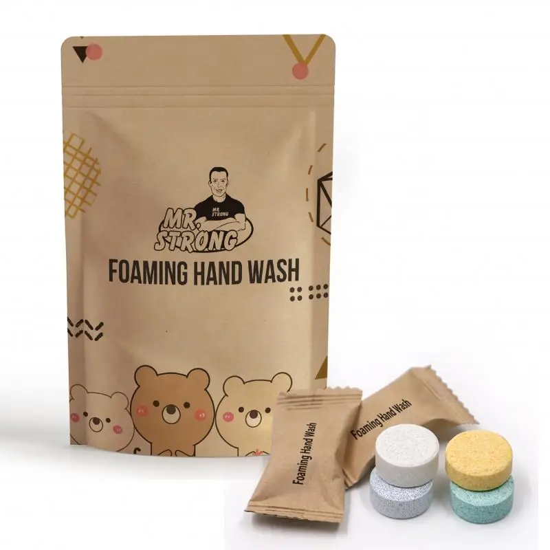 Professional factory foaming hand soap tablet for hand wash