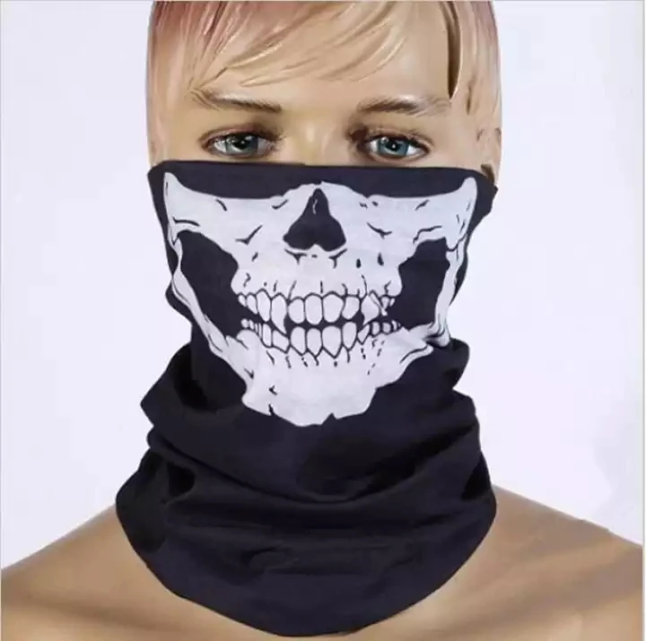New Skull Face Mask Outdoor Sports Ski Bike Motorcycle Scarves Neck Snood Cosplay Halloween party mask