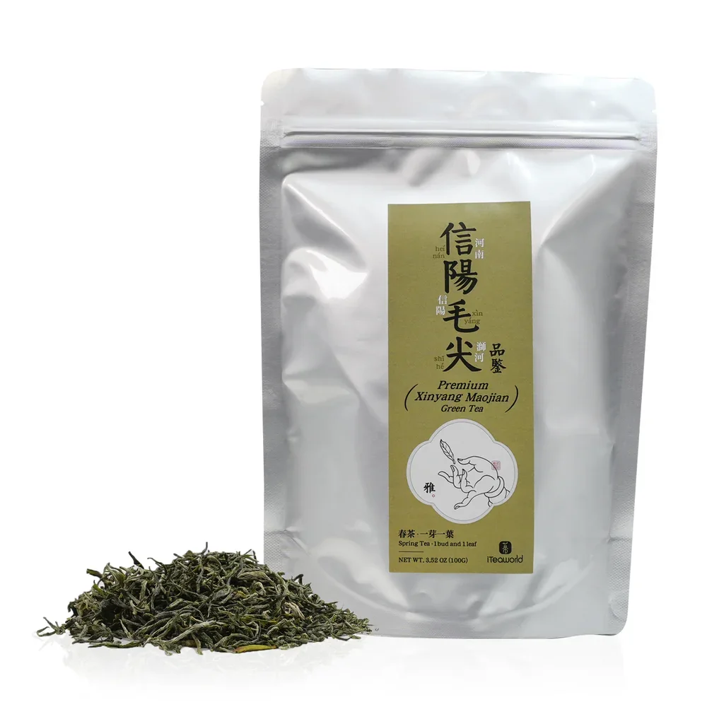 iTeaworld Chinese 100% Natural Purity Xinyang Maojian Green Tea Tin Can Packing Gift Tea