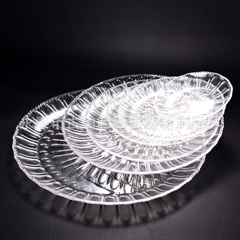 Transparent Acrylic Acrylic Plates for Wedding/fruit Plate/Fruit Dish Plates Sets Dinnerware