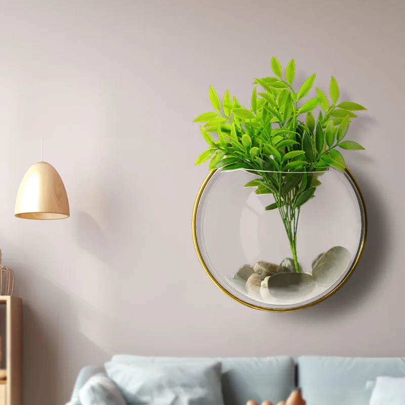 Round Clear Acrylic Fish Tank Wall Mount Acrylic Aquarium Fish Tank Mini Acrylic Fish Tank Aquarium