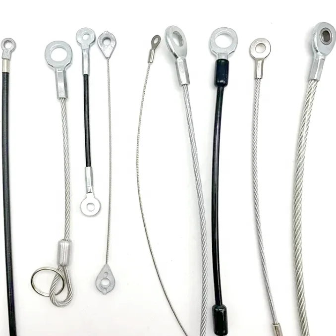 C-Pin pressed stainless steel quality eyelet terminal wire rope with 4mm 5mm 6.5mm 7mm eye hole for steel cable pressing