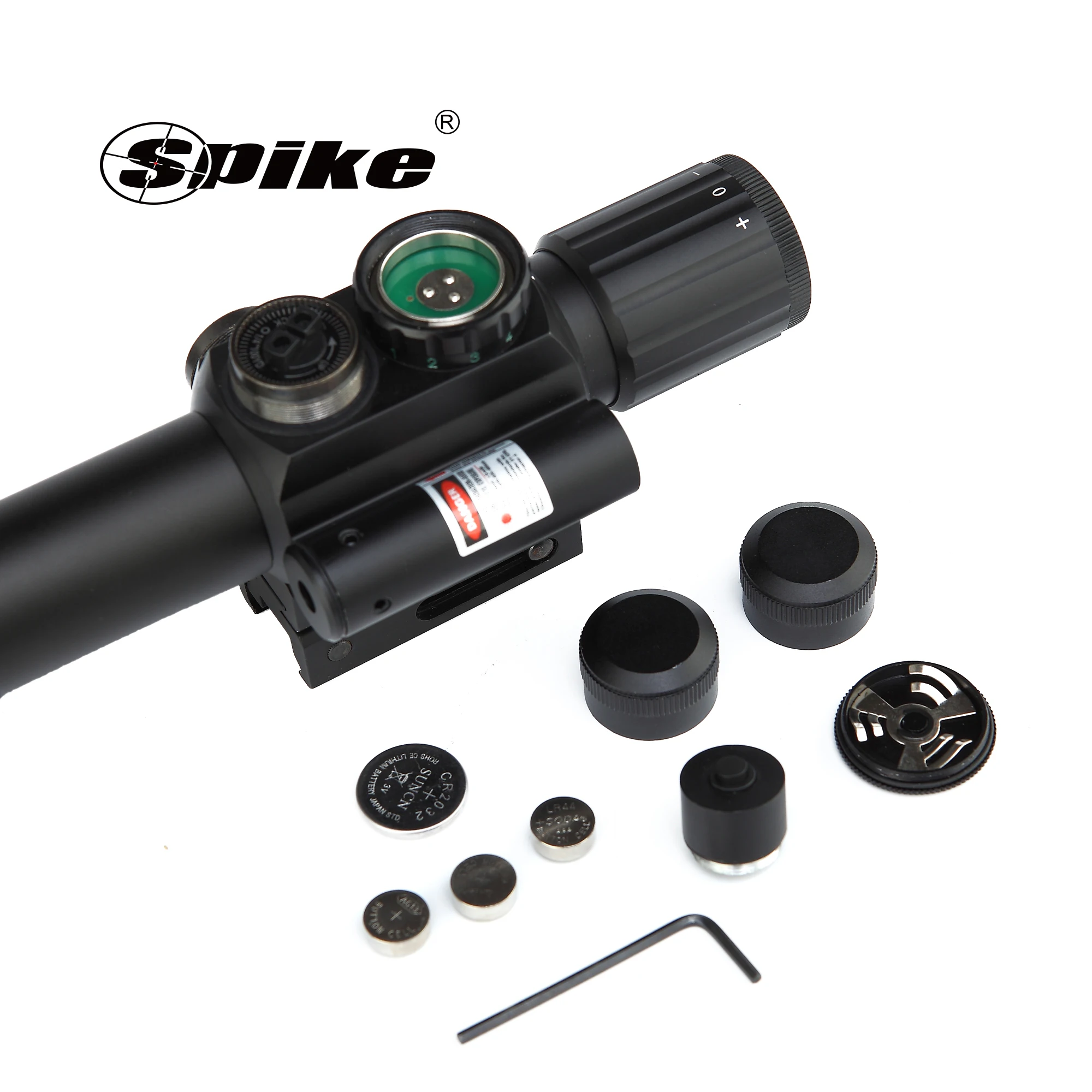 Spike Optics 4X25(M6) Red Green Illumination Scope with Red Laser Sight
