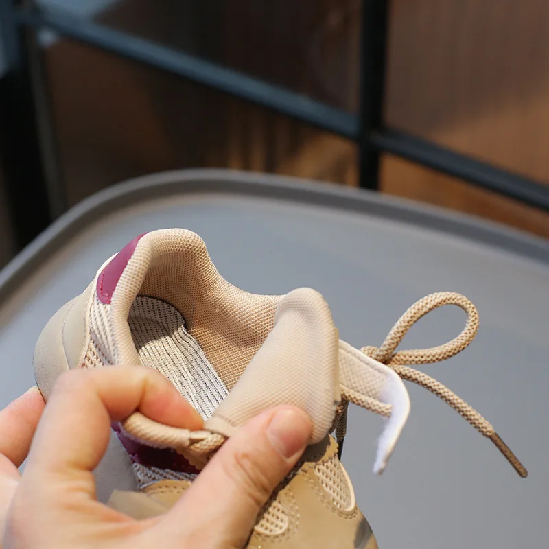 Unisex Mesh Summer Kids Sneakers Toddler Sports Shoes High Top Basketball Shoe Breathable Soft Flat Shoes for Boys and Girls