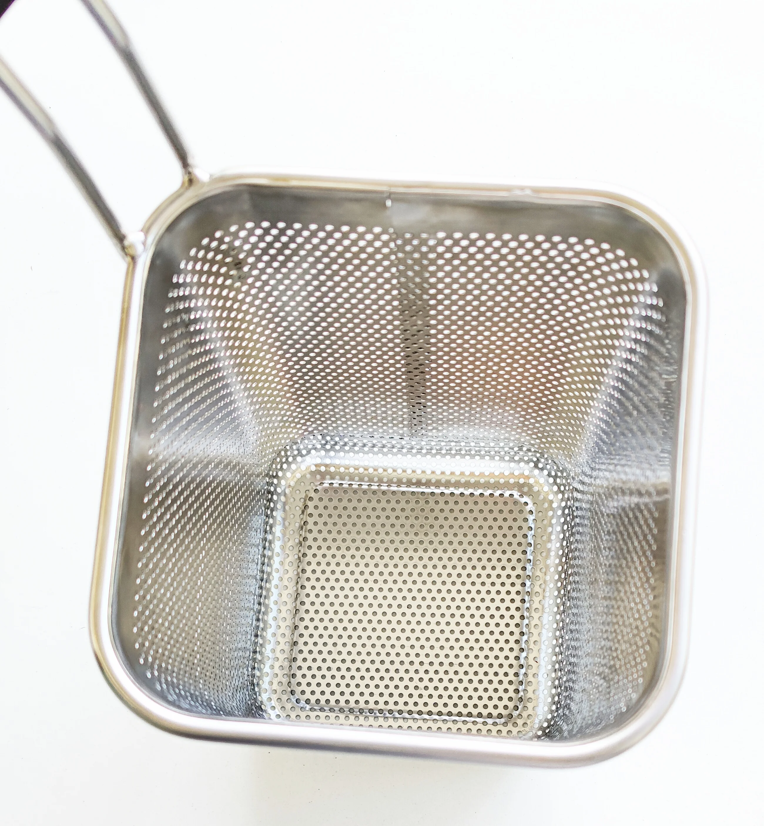 Commercial Stainless Steel Deep Strainer  Pasta Noodles Basket with Fine Mesh for Pasta Cooker