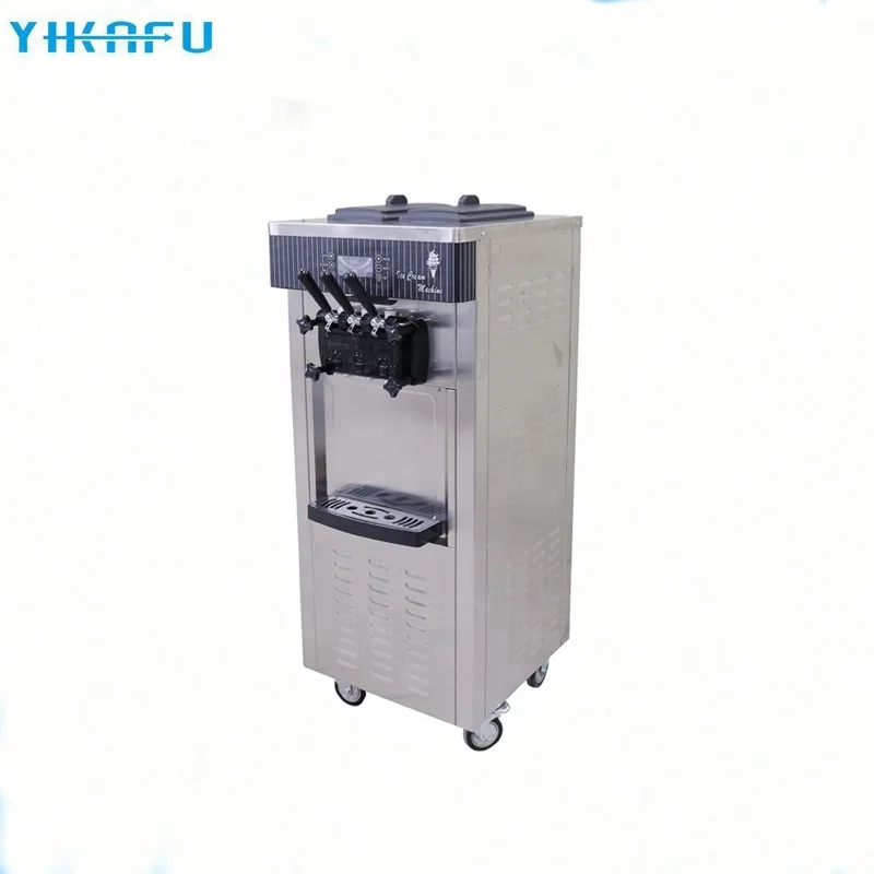 Commercial easy to operate soft ice cream maker machine air pump