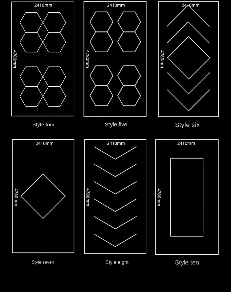 Honeycomb Light 110v Station 600w Film Waterproof Car Wash Beauty Garage Lights Ceiling Led