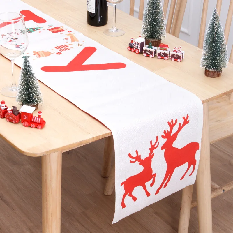 HB-256 Gnome Types Table Runner for Christmas Decoration Dinner Party Supplier Navidad