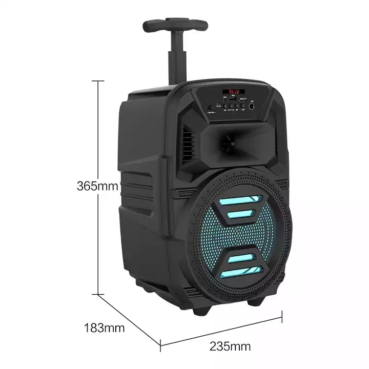 ZQS6111 wireless Retro boombox caixa de som torre outdoor portable woofer wooden speaker bass high quality loud for party