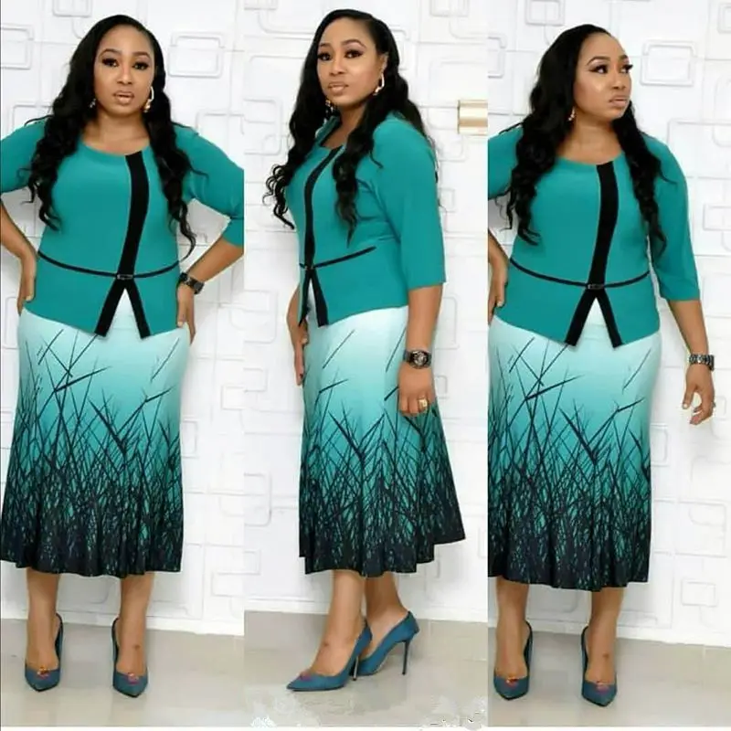 Best Selling Ladies Office Wear Dresses Dress Factory Outlet Long Dress Of African Print Clothing For Women