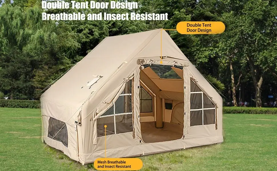 China Factory Supply Travel Tent Tents Camping Outdoor Heavy Duty Camping Inflatable Tent