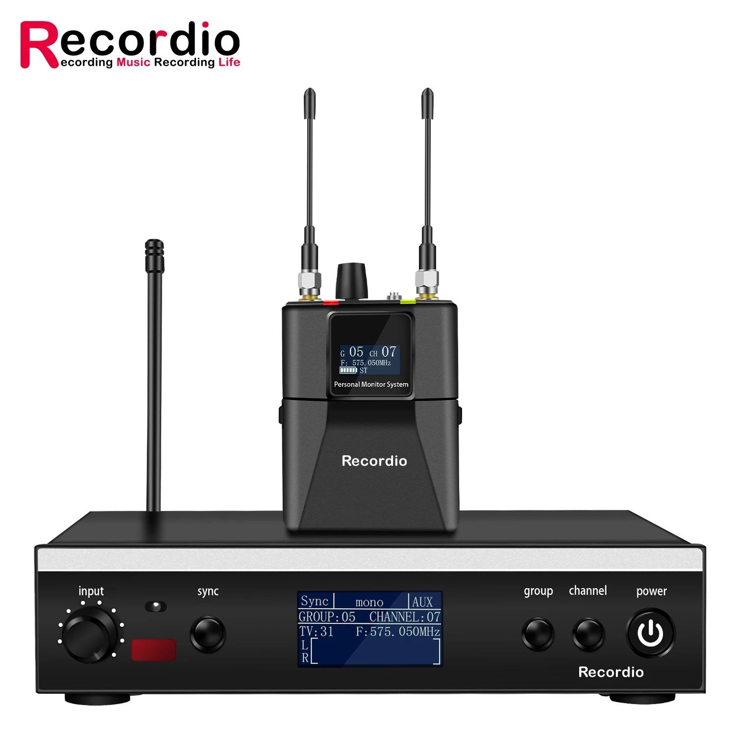 GAW-PSM3 UHF Wireless Monitoring System 120 Meters Distance Transmission Real Time Return Receiver