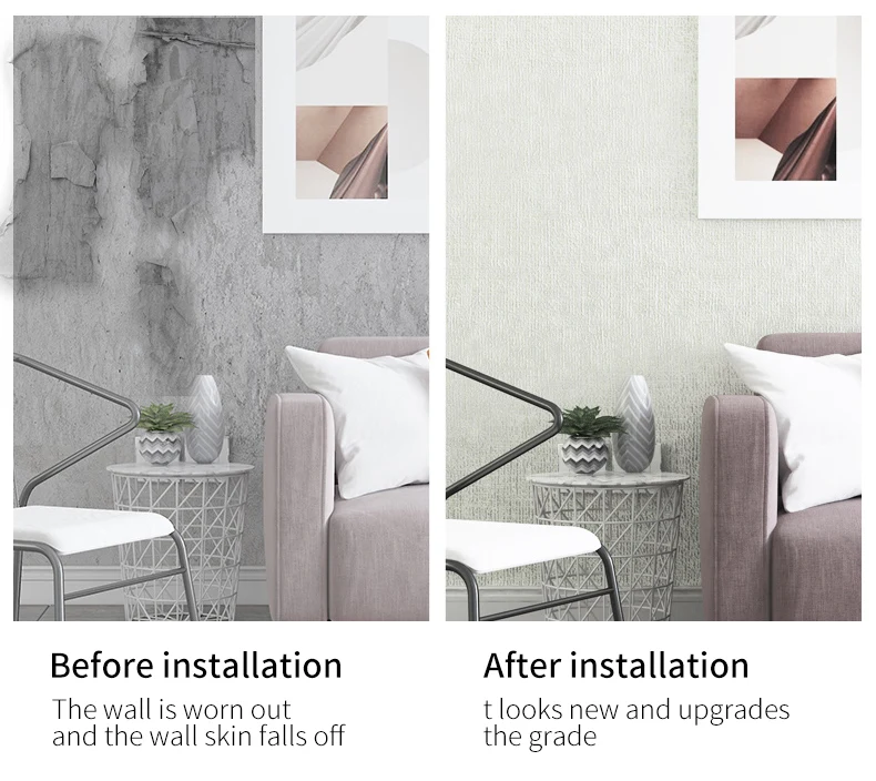 Self Adhesive Roll Package Home Decoration 3d Wallpapers/Wall Coating Fabric Backing Wallpaper