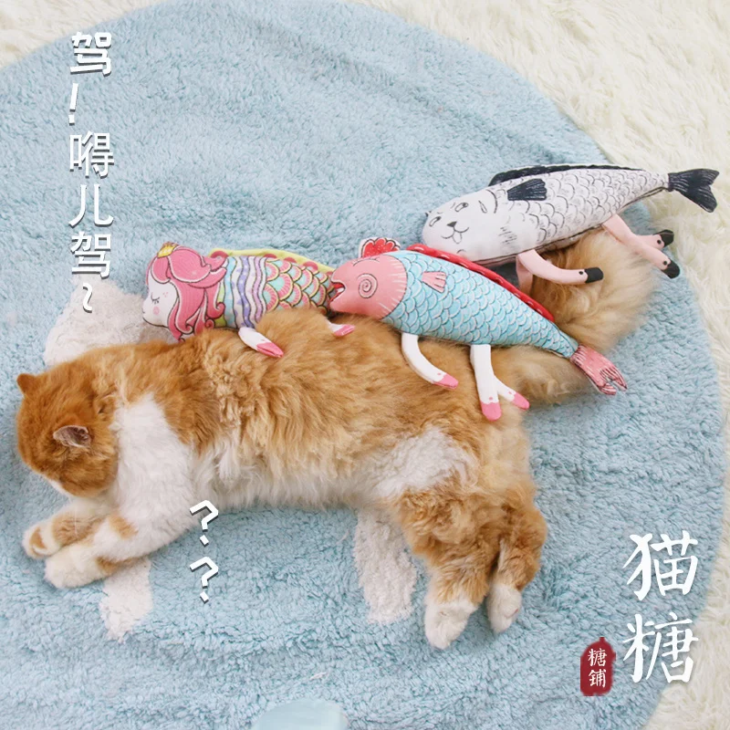 AIWO pet toy, fish shaped toy for cat