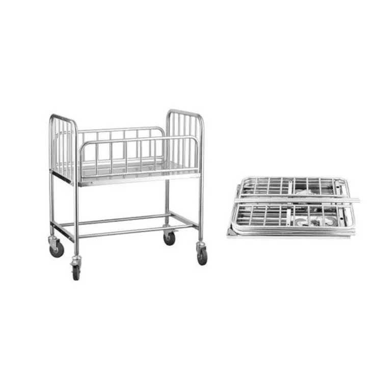 Stainless Steel New Bed For Baby Twins Medical Hospital Baby Cheap Cot Crib infant Set Bed
