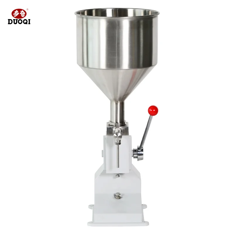 A03 5-50ml Handpress Paste Filler Manual Liquid Paste Cream Oil Filling Machine