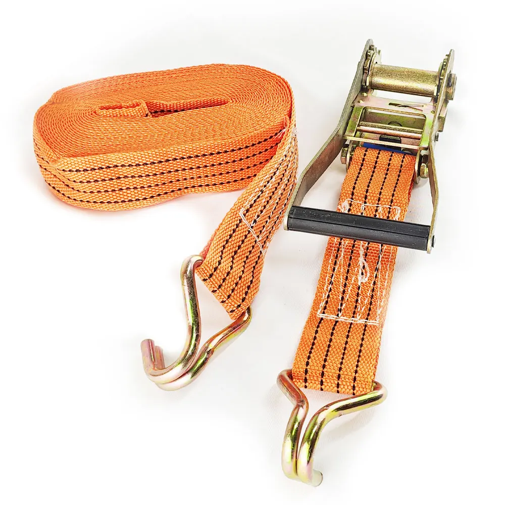 50mm heavy duty ratchet tie down custom logo cargo lashing belts