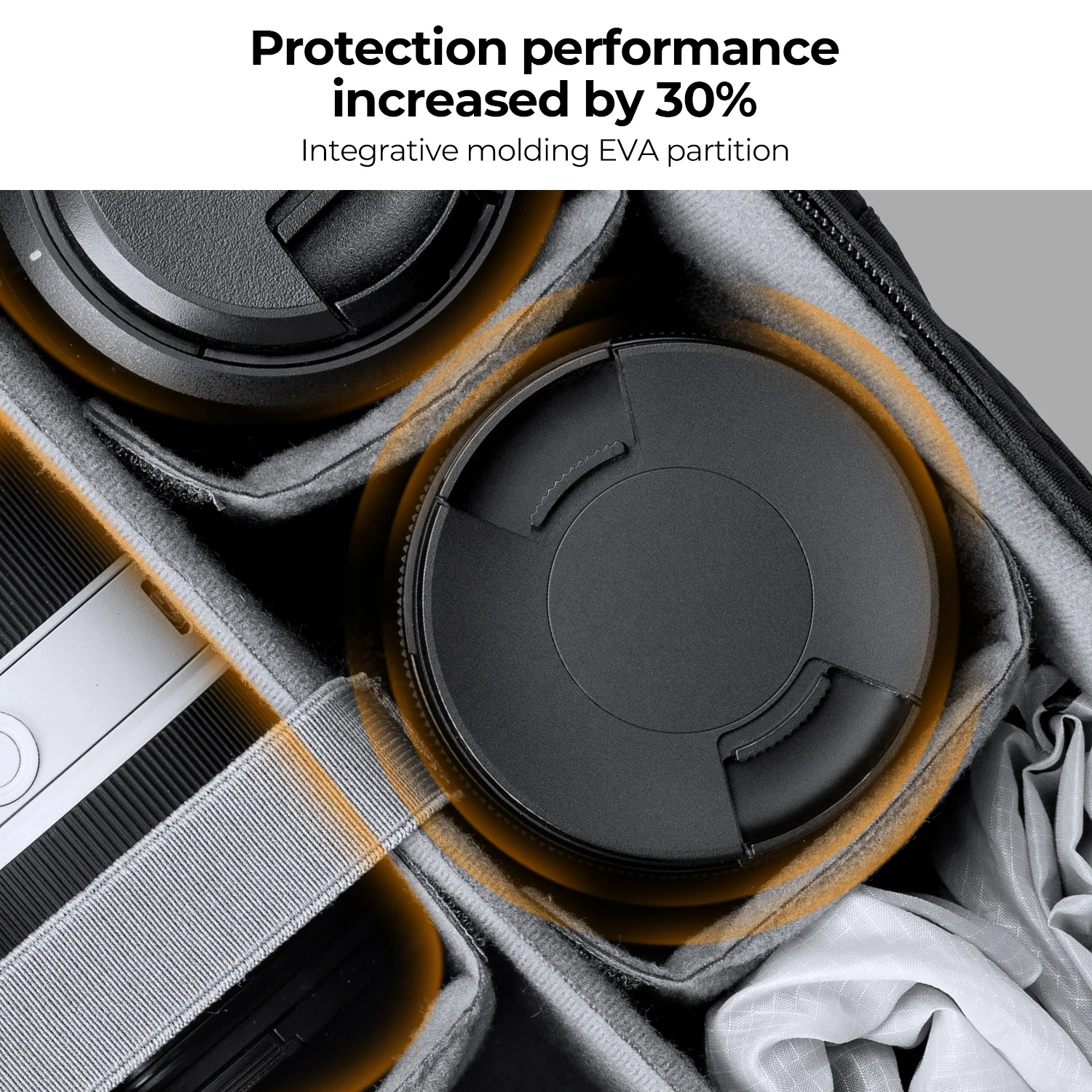 K&F Concept DSLR Camera Backpack Waterproof camera bag for SLR/DSLR cameras lenses and accessories in black