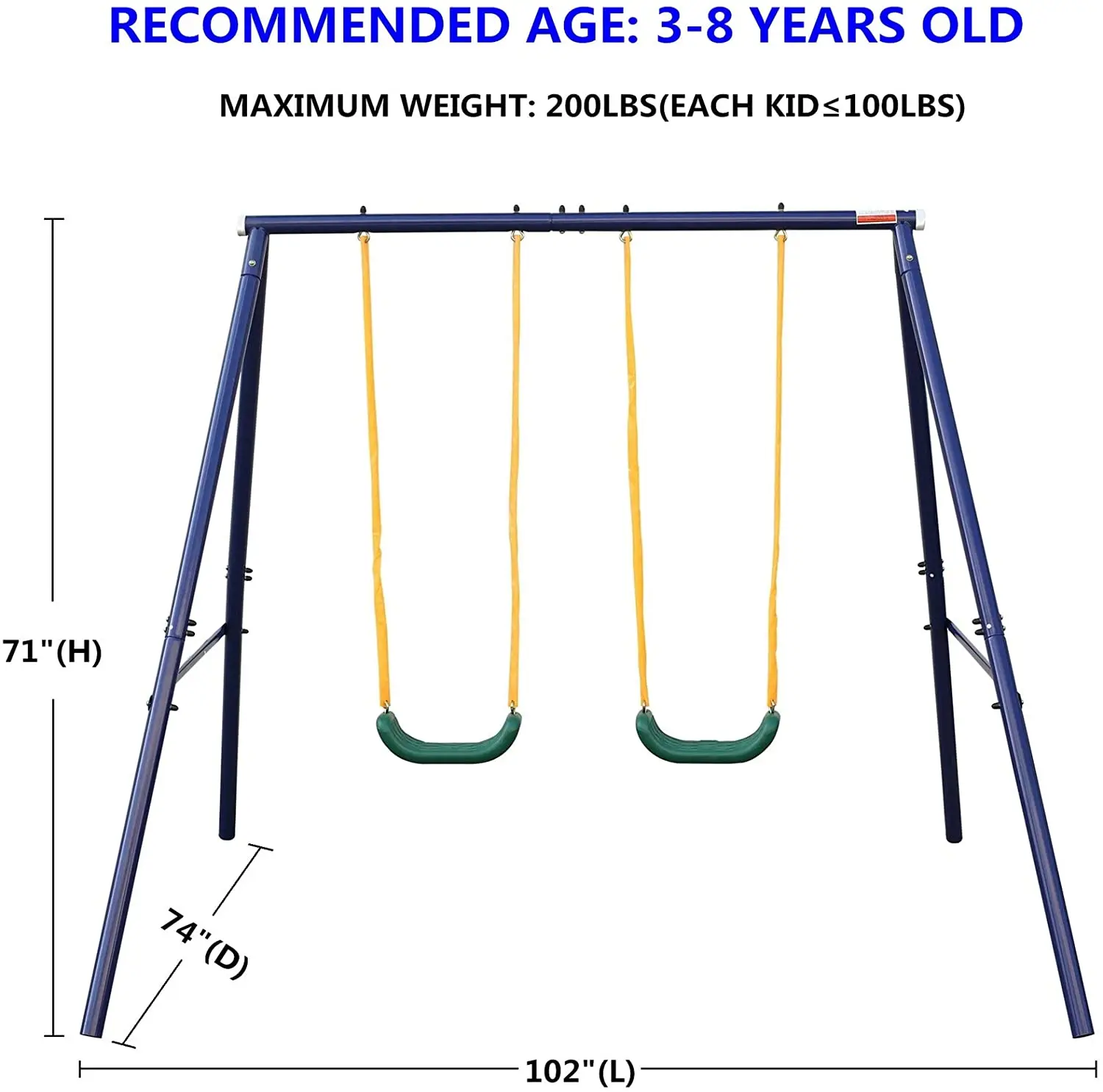 Winning Wholesale supply outdoor kids patio Outdoor Entertainment Recreational Child Swing sets playground children swing chair