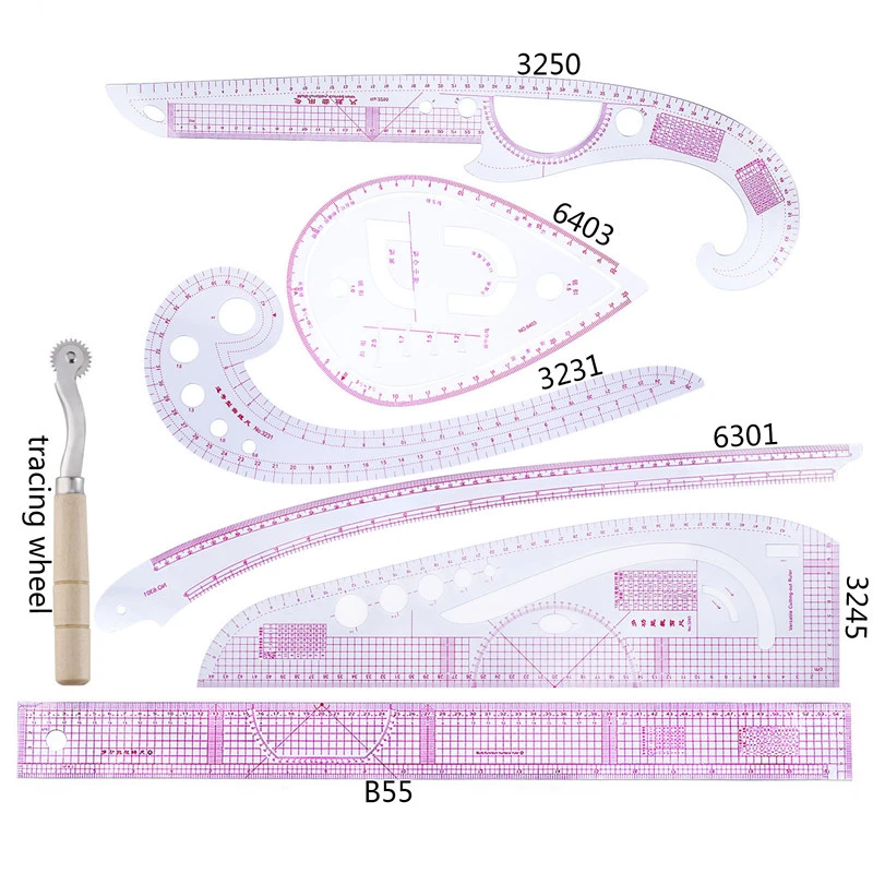 7 шт./набор линейка для