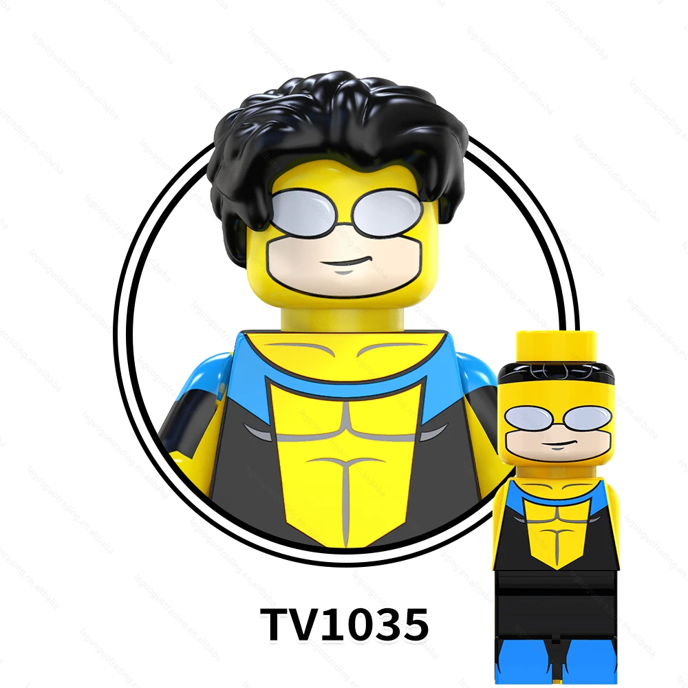 TV6205 Movie Super Heroes Wolver-ine Dead Omni Man Invincible Kang the Conqueror Riot Venom Pool Building Blocks For Kids Toys
