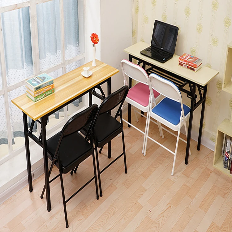 
Home Computer Desks Laptop Desk Foldable Wooden Study Folding Wooden Table 